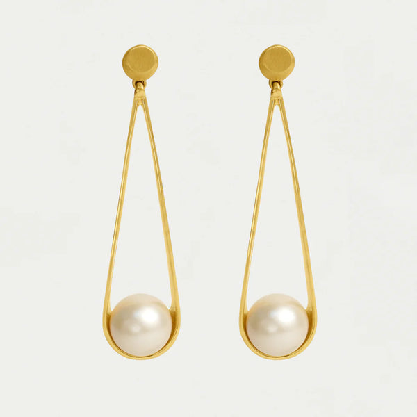IPANEMA EARRINGS in Gold with Pearl
