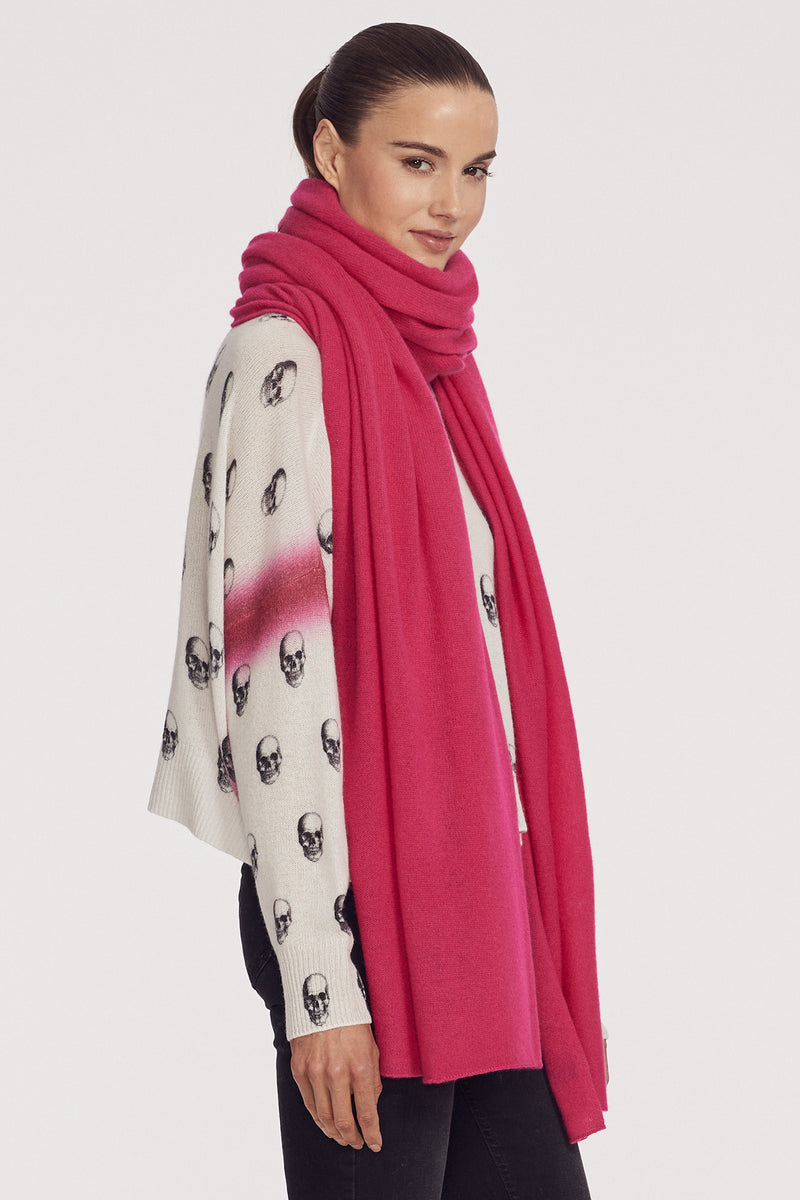 THE WRAP / CASHMERE WRAP- HIBISCUS