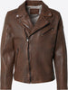 PARAN MEN'S BIKER JACKET - Nut