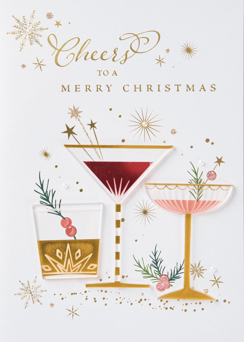SPARKLING CHEERS Greeting Card