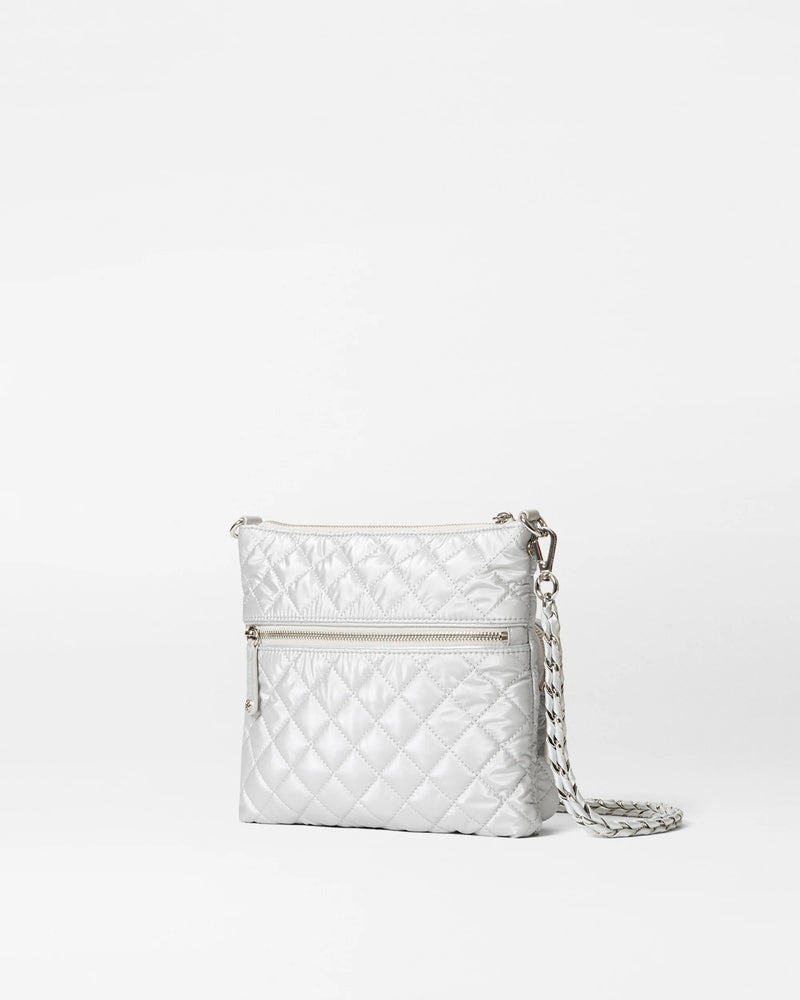 DOWNTOWN CROSBY CROSSBODY in Oyster Metallic