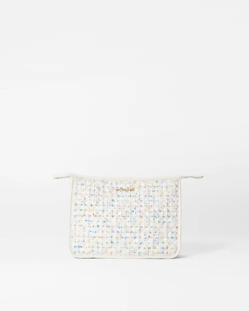 METRO CLUTCH in White Boucle