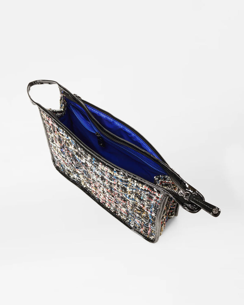 METRO CLUTCH in Midnight Sparkle Boucle