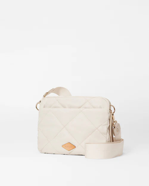 MEDIUM QUILTED BOWERY CROSSBODY in Sandshell