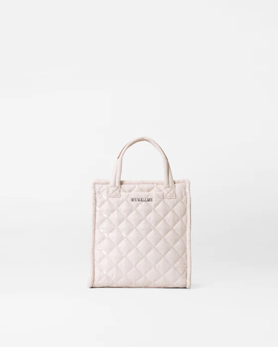 MINI BOX TOTE in Rose with Sequin