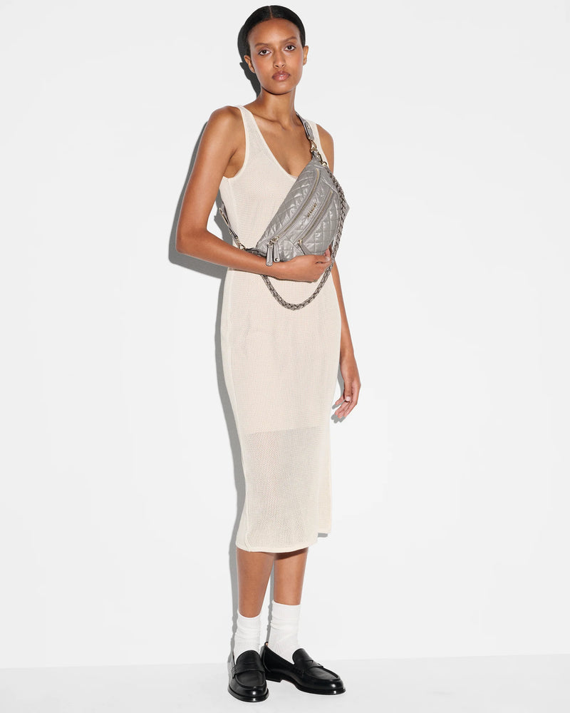 SMALL CROSBY CROSSBODY SLING in Sable Pearl Metallic