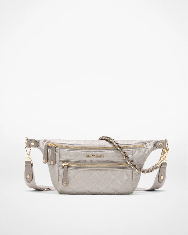 SMALL CROSBY CROSSBODY SLING in Sable Pearl Metallic