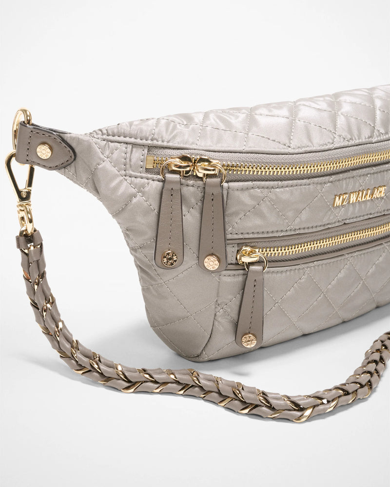 SMALL CROSBY CROSSBODY SLING in Sable Pearl Metallic