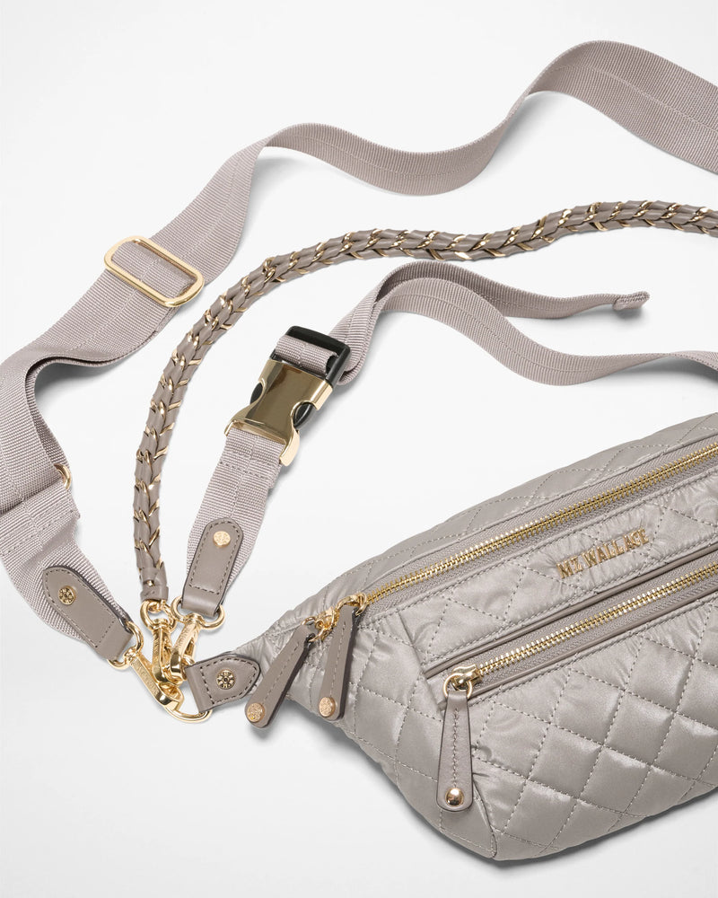 SMALL CROSBY CROSSBODY SLING in Sable Pearl Metallic