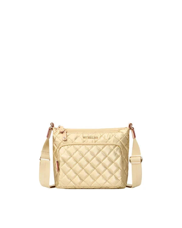METRO SCOUT CROSSBODY DELUXE in Light Gold Pearl Metallic