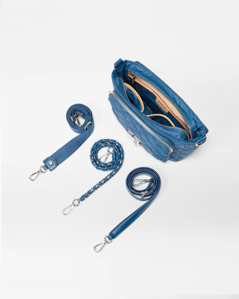 MEDIUM CROSBY LOCK CROSSBODY in FRENCH BLUE