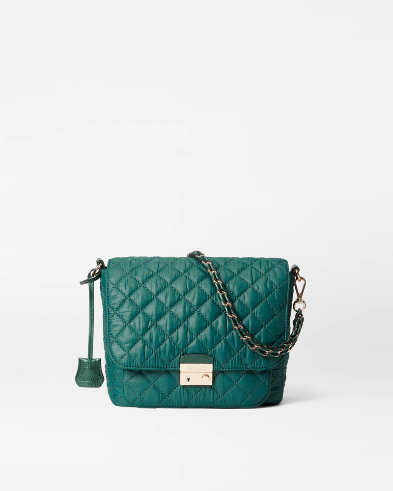 MEDIUM CROSBY LOCK CROSSBODY in EMERALD
