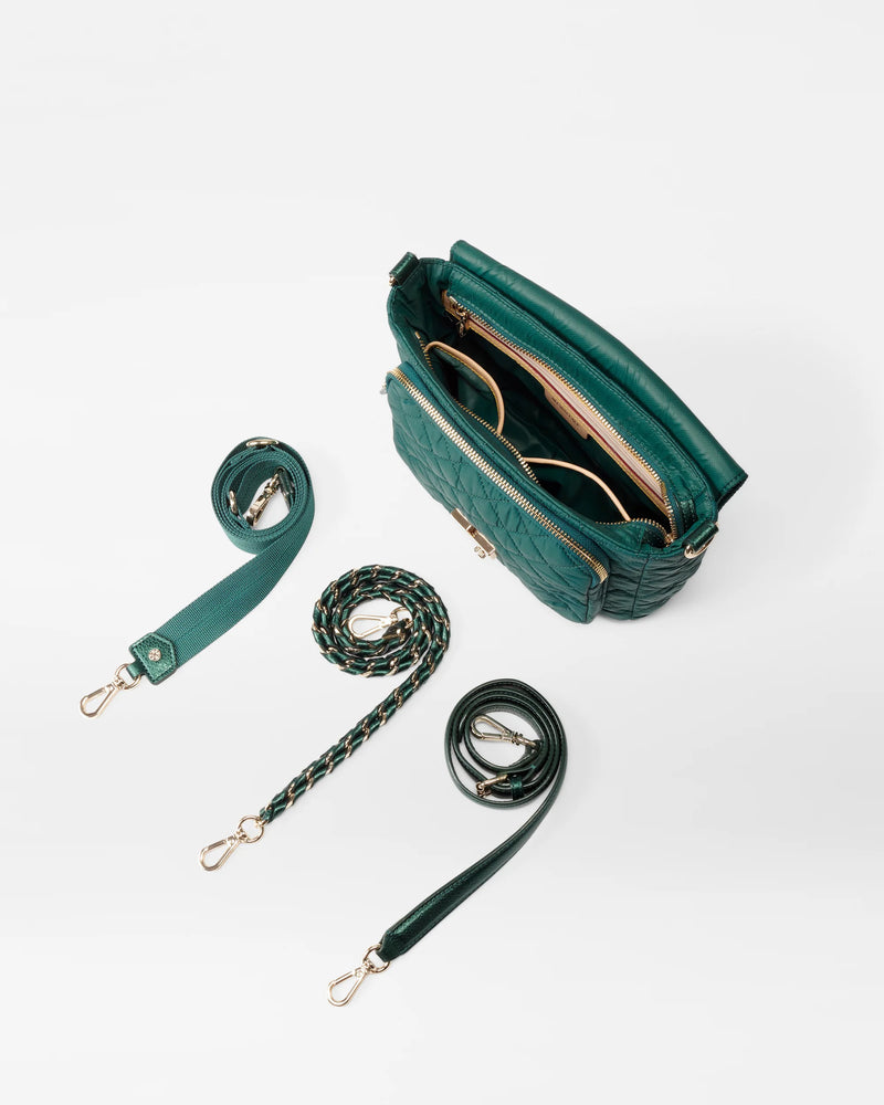 MEDIUM CROSBY LOCK CROSSBODY in EMERALD