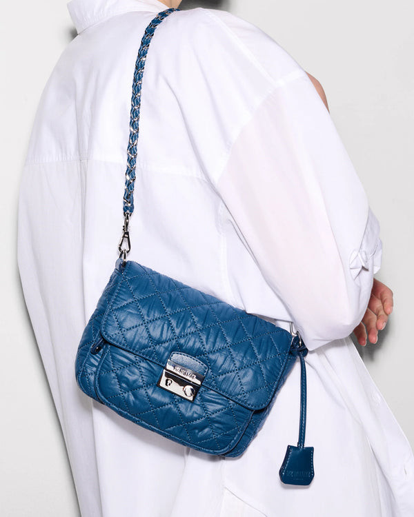 SMALL CROSBY LOCK CROSSBODY in French Blue