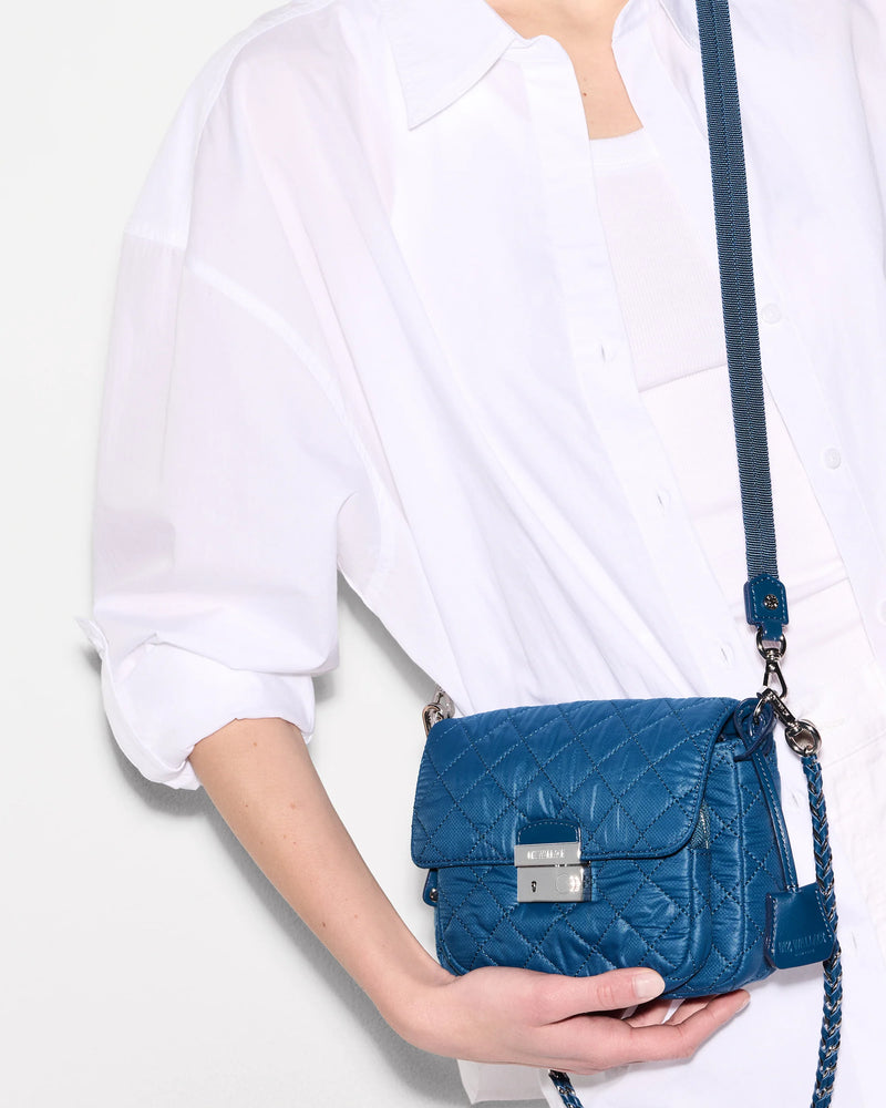 SMALL CROSBY LOCK CROSSBODY in French Blue