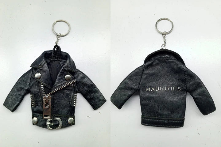 LEATHER JACKET KEYCHAIN