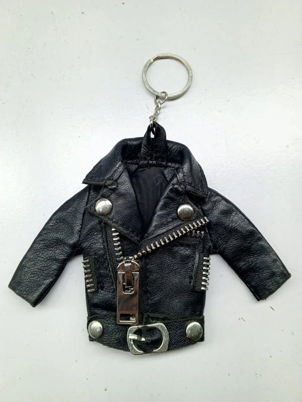 LEATHER JACKET KEYCHAIN