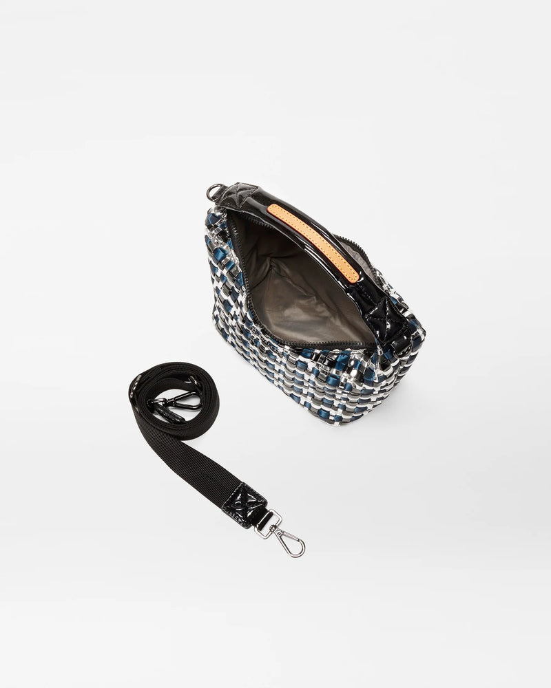 WOVEN MINI HOBO in Midnight Woven