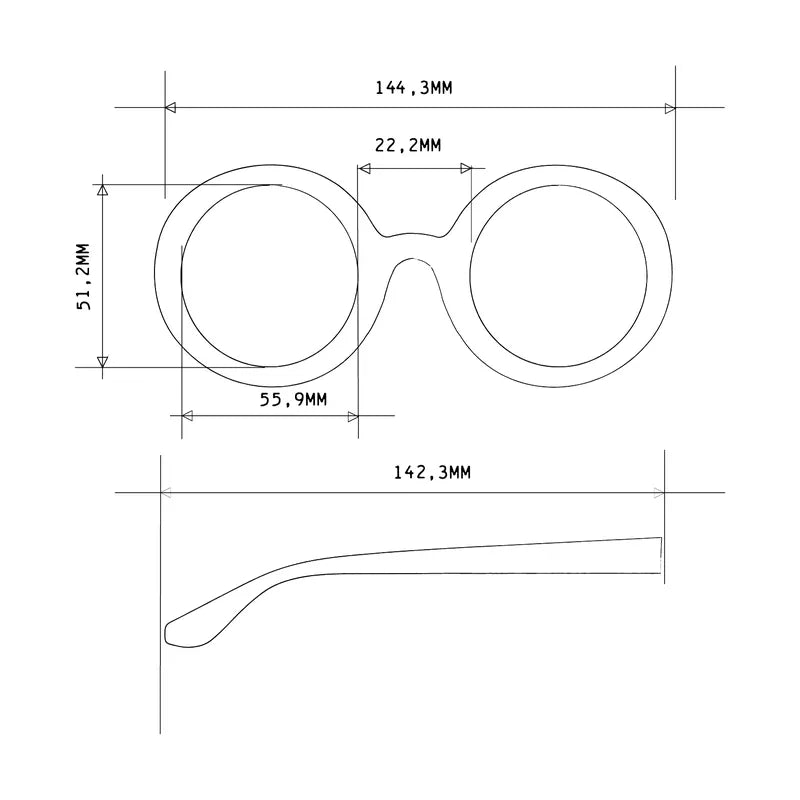 MONICA ROUND SUNGLASSES - Green Sage