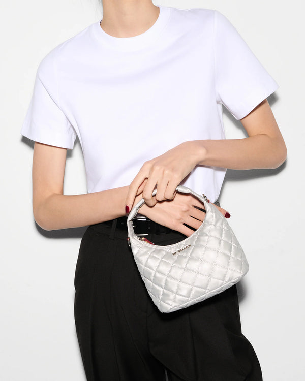 MINI METRO HOBO in Oyster Metallic
