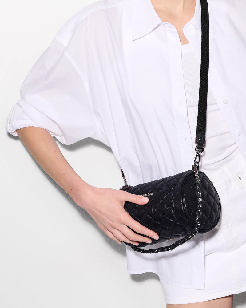 CROSBY BARREL CROSSBODY in Black