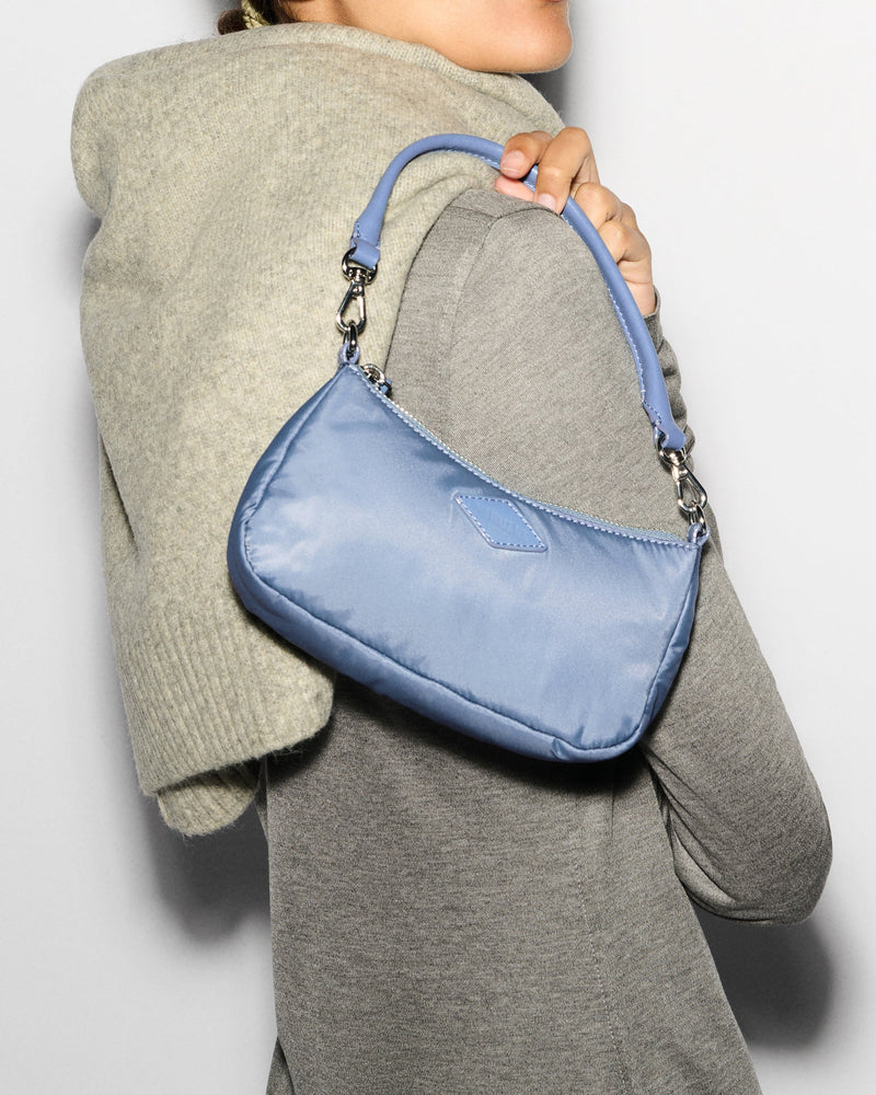 MINI CHELSEA SHOULDER in Stone Blue