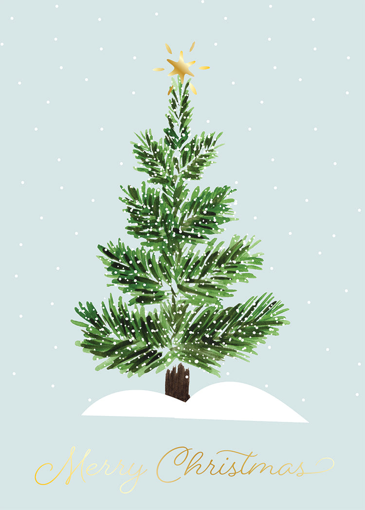 GREEN TREE Boxed Greeting Cards