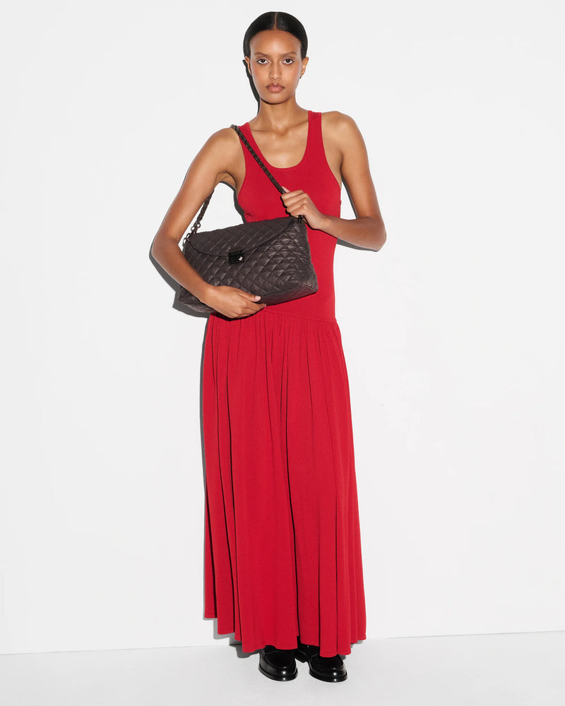 CROSBY LOCK SHOULDER BAG in Espresso