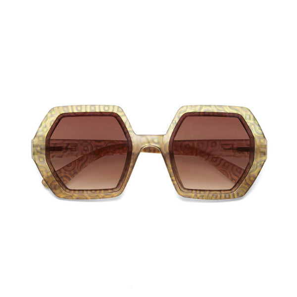 EMMA HEXAGONAL SUNGLASSES - Sixties Decor