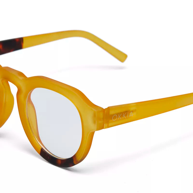 ZENO READING GLASSES - Yellow with 3 Dots