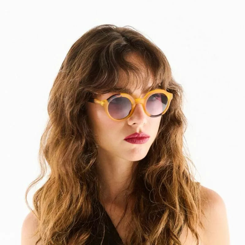 LAURO SUNGLASSES - Yellow with 3 Dots