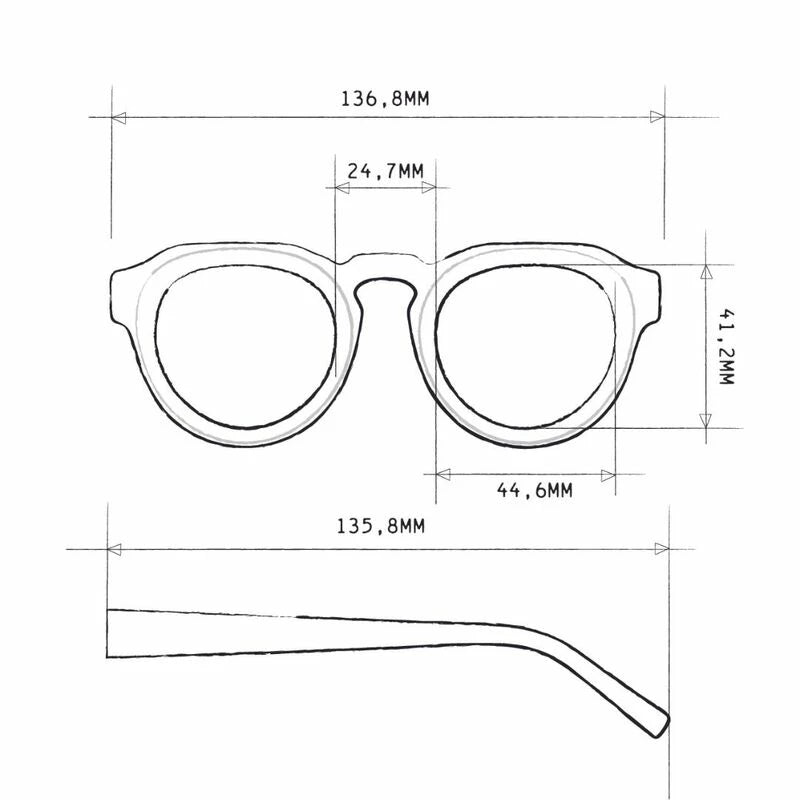 ZENO READING GLASSES - Black