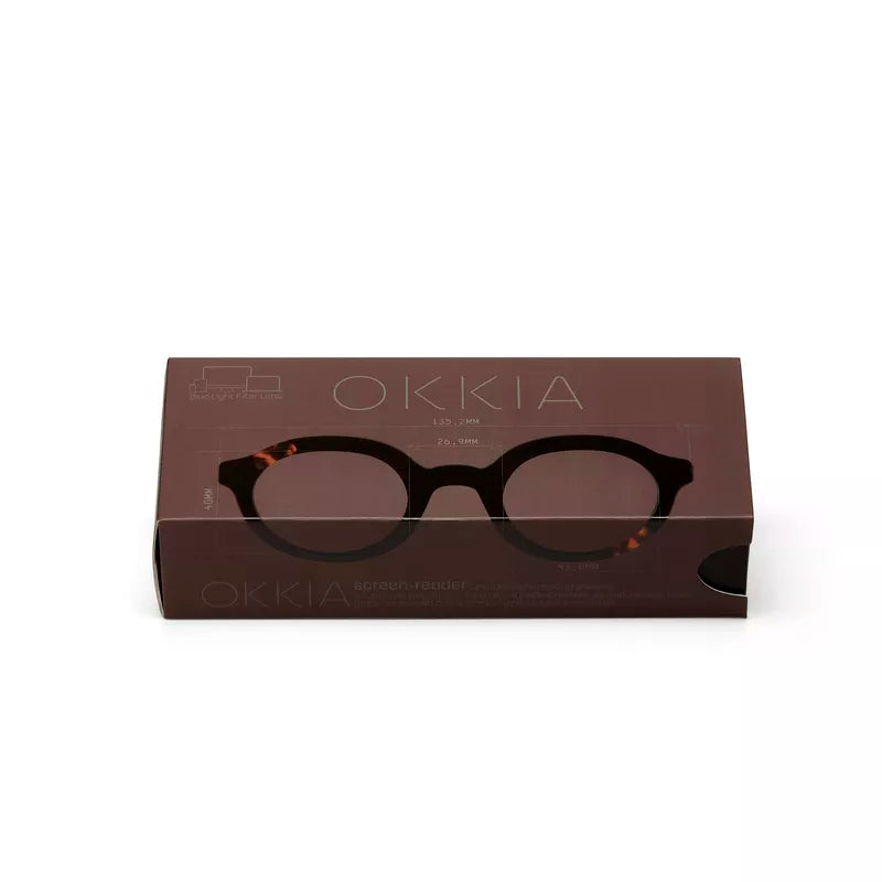 LAURO READING GLASSES - Black with 3 Dots