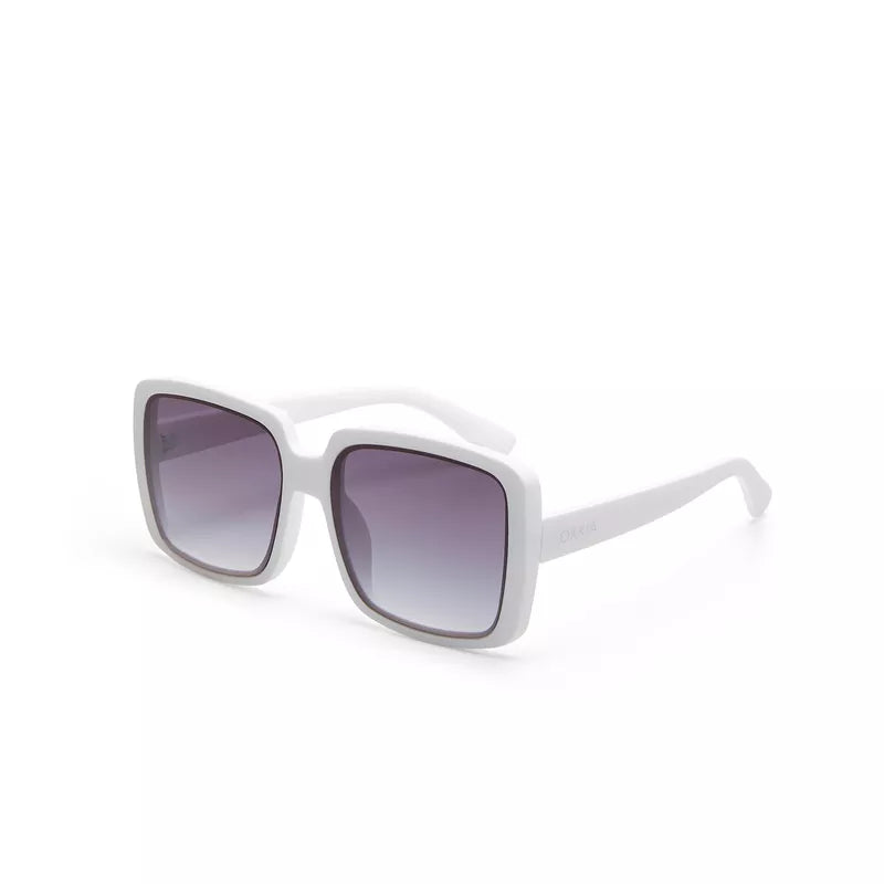 ALESSIA BUTTERFLY SUNGLASSES -Optical White