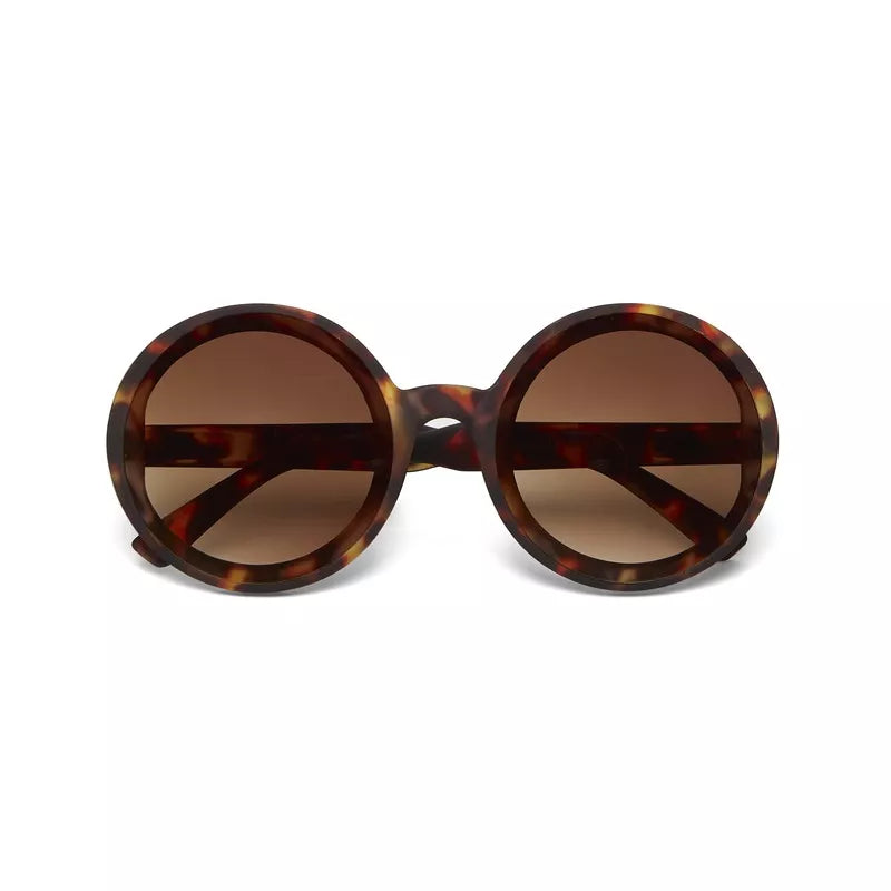 MONICA ROUND SUNGLASSES - Classic Havana