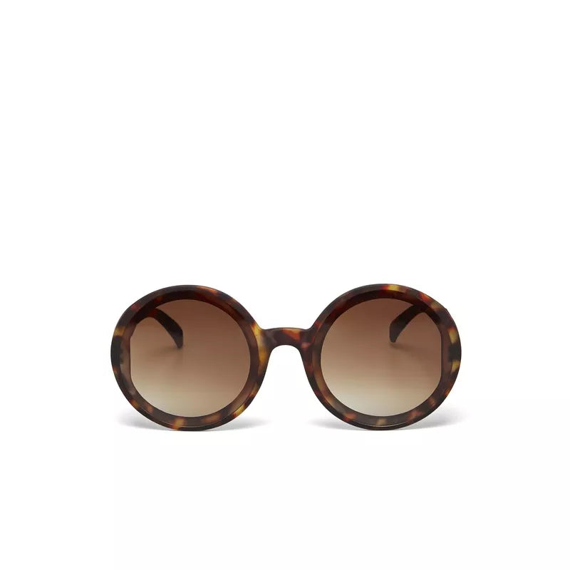 MONICA ROUND SUNGLASSES - Classic Havana