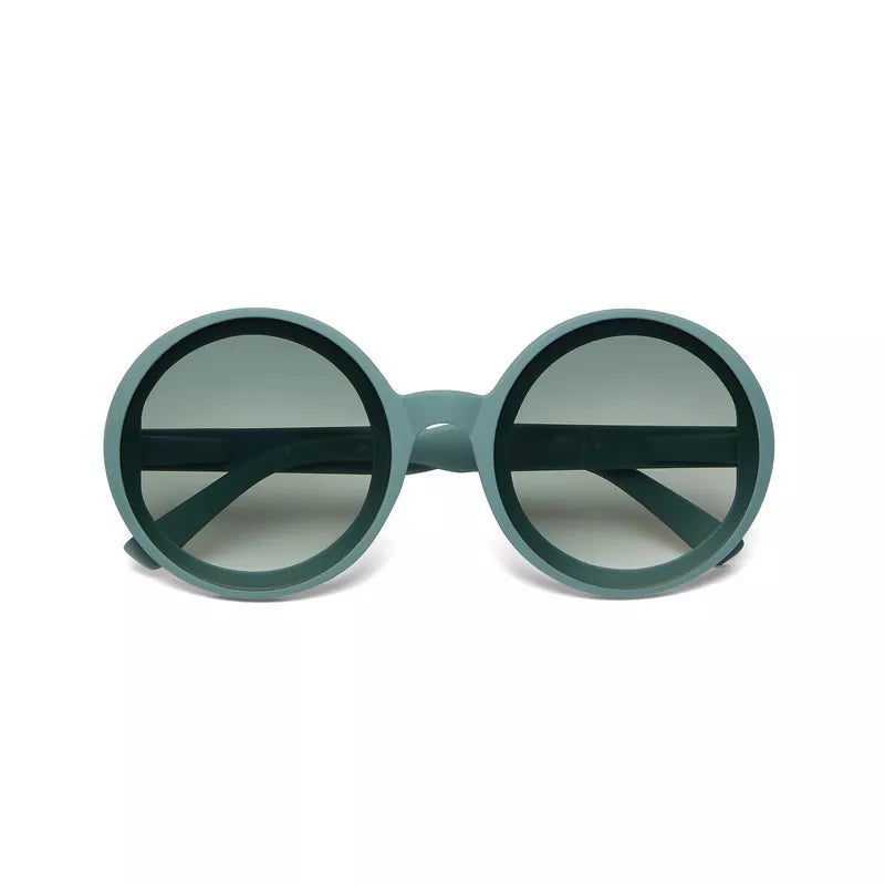 MONICA ROUND SUNGLASSES - Green Sage