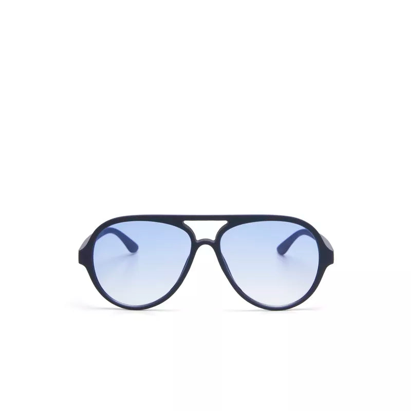 ALESSIO AVIATOR SUNGLASSES - Midnight with Blue Lenses