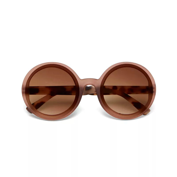 MONICA ROUND SUNGLASSES - Pink Havana