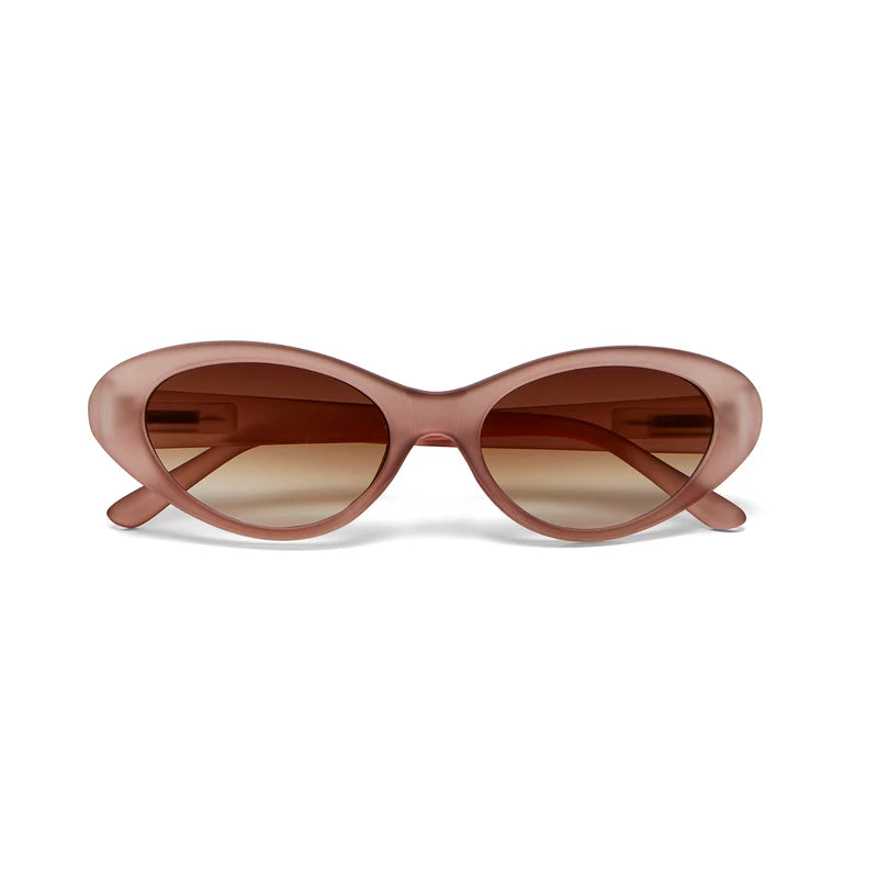 LINA SMALL CAT EYE SUNGLASSES - Dust Pink