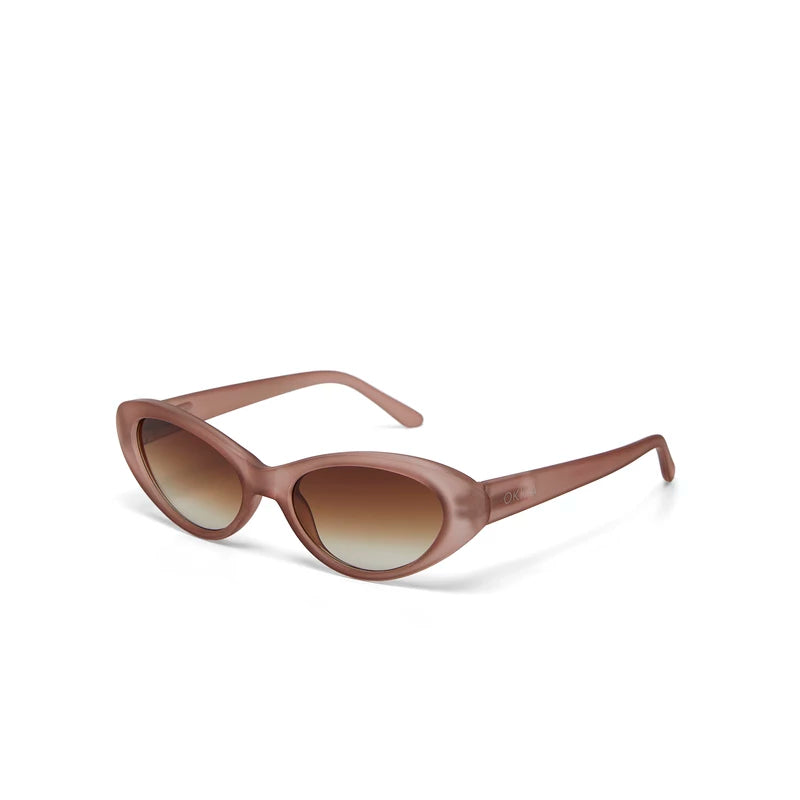 LINA SMALL CAT EYE SUNGLASSES - Dust Pink