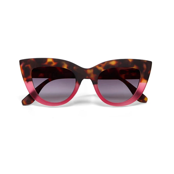CLAUDIA CAT EYE SUNGLASSES - Havana Pink