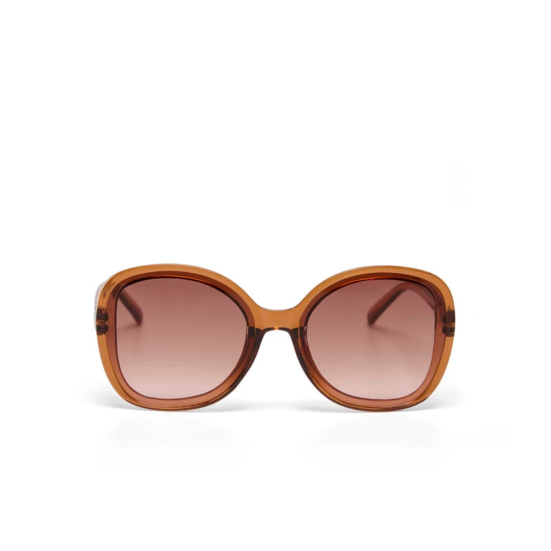 ANNA BUTTERFLY SUNGLASSES - Transparent Brown