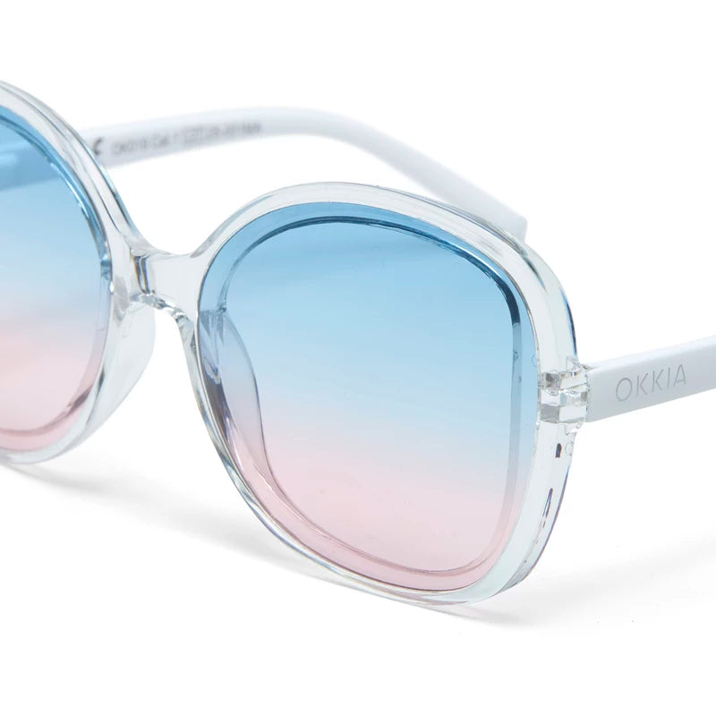 ANNA BUTTERFLY SUNGLASSES - Transparent Clear