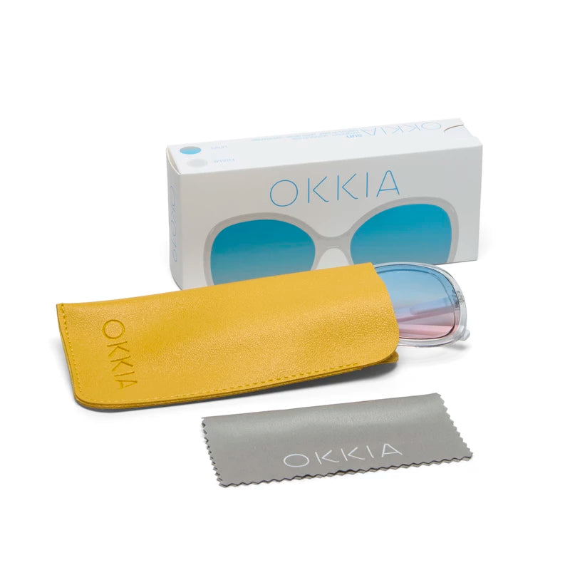 ANNA BUTTERFLY SUNGLASSES - Transparent Clear