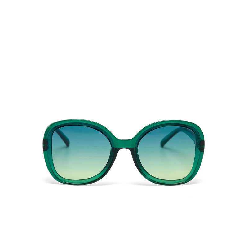 ANNA BUTTERFLY SUNGLASSES - Transparent Green