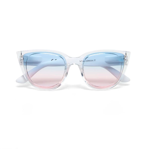 SILVIA CAT EYE SUNGLASSES - Transparent Clear