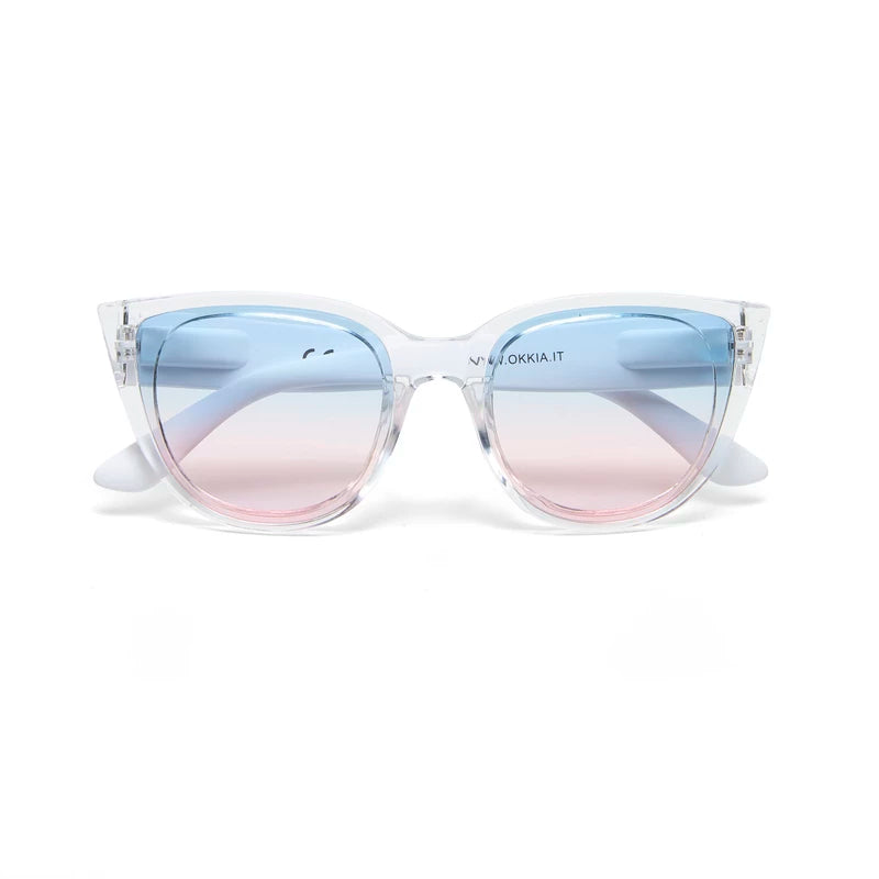 SILVIA CAT EYE SUNGLASSES - Transparent Clear