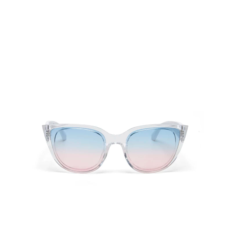 SILVIA CAT EYE SUNGLASSES - Transparent Clear