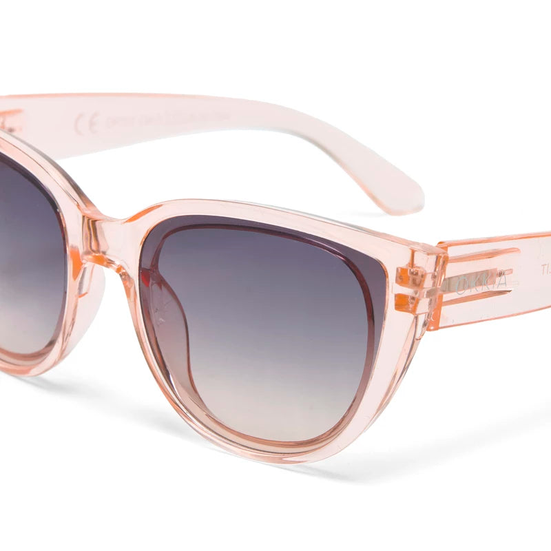 SILVIA CAT EYE SUNGLASSES - Transparent Pink